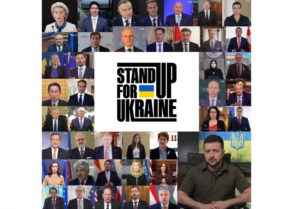 Stand up for Ukraine - Leaders collage