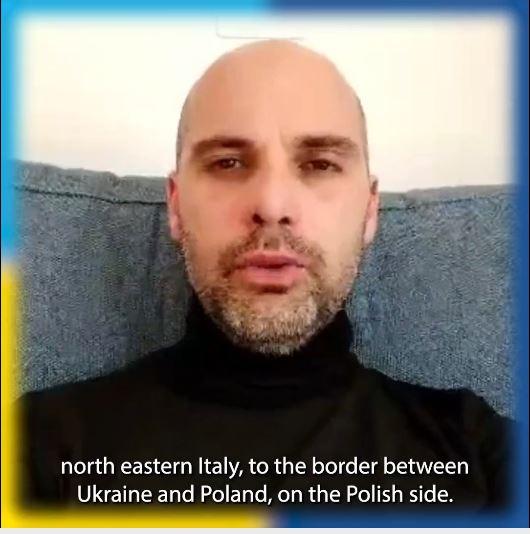 Solidarité avec l’Ukraine: témoignage d’Antonio, Italie
