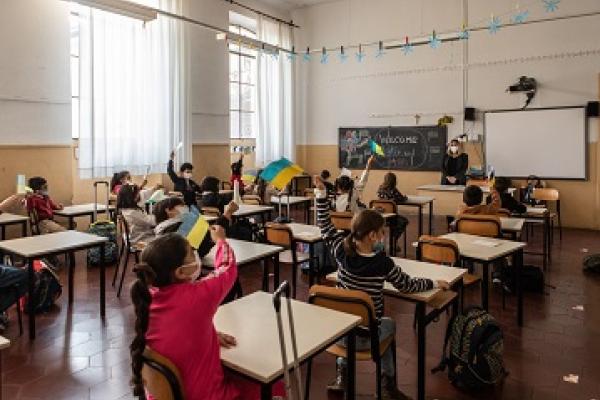 Children in a school class